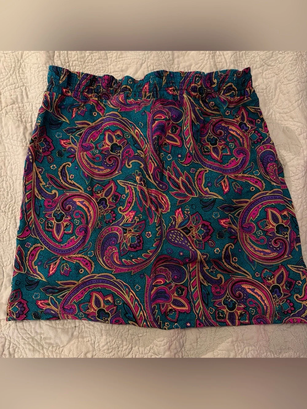Thrift chic vintage modified 90s skirt- mini